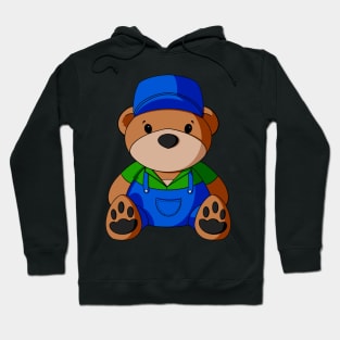 Farmer Teddy Bear Hoodie